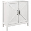 HOMCOM Storage Cabinet, Buffet Sideboard with Adjustable Shelf, White