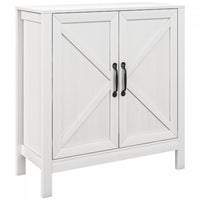 HOMCOM Storage Cabinet, Buffet Sideboard with Adjustable Shelf, White