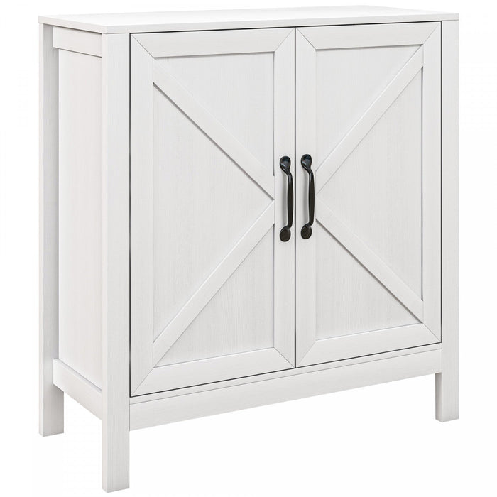 HOMCOM Storage Cabinet, Buffet Sideboard with Adjustable Shelf, White