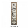 Framed Wood and Metal Sign Glory to The Newborn King Wall Decor
