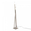 LumiSource Icicle Contemporary Brushed Nickel Floor Lamp