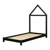 Sweedi Twin Bed With House Frame Headboard - Matte Black 
