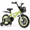 Costway 14" Kid's Bike For 3-5 With Height-adjustable Handlebar & Saddle Handbrake Green