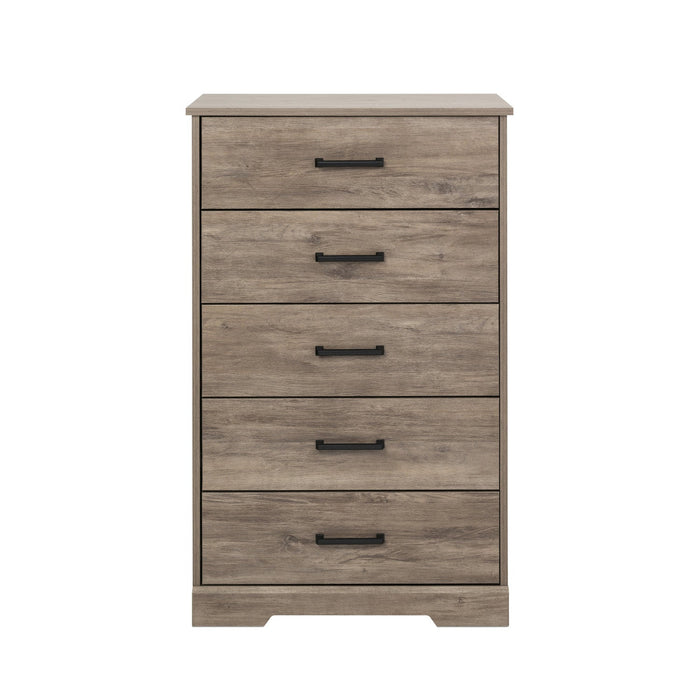 Prepac Rustic Ridge 27.5\" 5-Drawer Chest - Brown