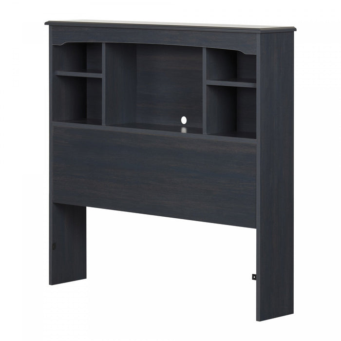 Aviron Twin Bookcase Headboard - Blueberry 