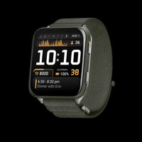 Garmin Venu X1 Moss Lightweight Smartwatch - Outdoor Tracker, Titanium Case, ComfortFit Band, Health Monitoring, Voice Commands, Music Storage
