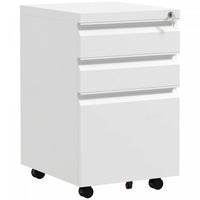 Vinsetto 3-drawer Vertical Filing Cabinet For Letter A4 Legal Size