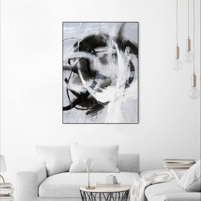 \"No Turning Radius\" Canvas Framed Black 18x24 Wall Art
