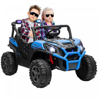 Qaba 2 Seater Electric Car For Kids, 24v 7ah Big Battery Powered Ride-On Car With Remote Control, 3