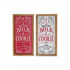 Framed MDF North Pole Milk & Cookie Sign - Set of 2 Wall Decor