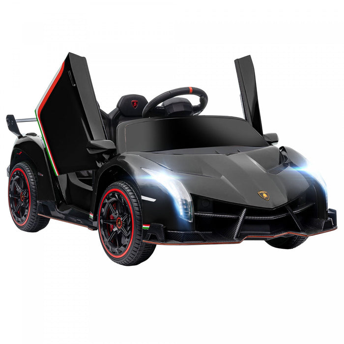 Aosom 12v Electric Powered Ride-On Car With Butterfly Doors, 4.3mph Kids Ride-on Toy For Boys And Gi