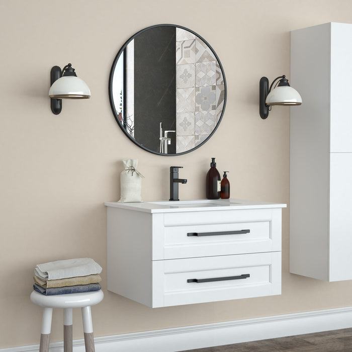 Halpert Black 28\" Mirror
