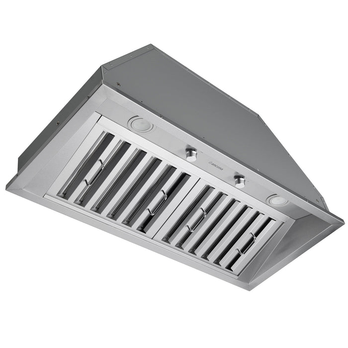 Ancona Pro 34\" Ducted Stainless Steel Insert Range Hood - AN-1330 
