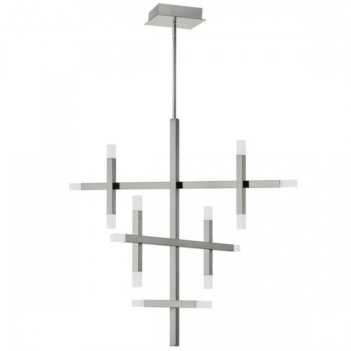 Dainolite Acasia Chandelier 42w Polished Chrome Frosted Acrylic Diffuser Lamp
