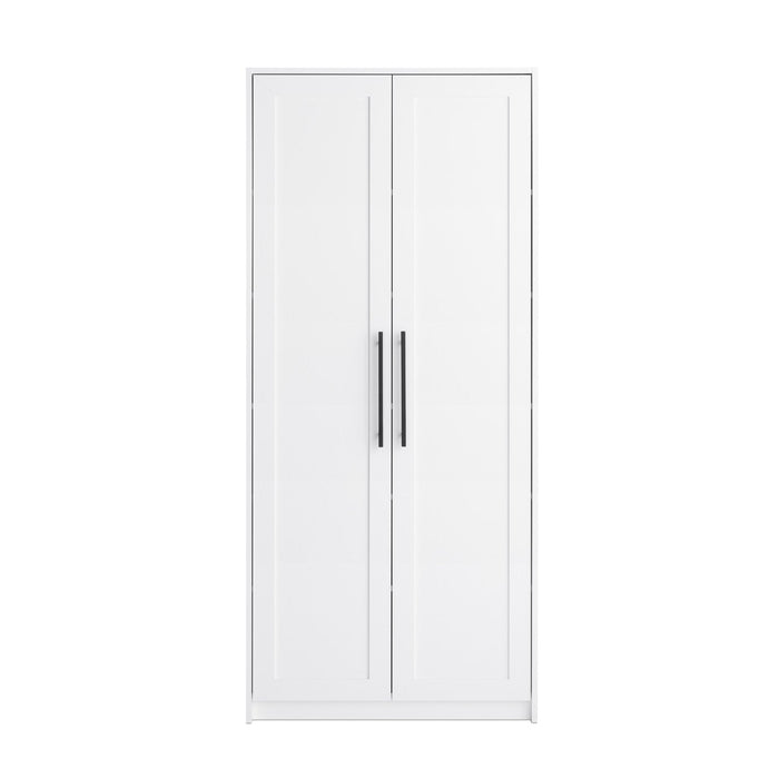 Elite Premium Home Accent Storage Cabinet with 5 Shelves - White