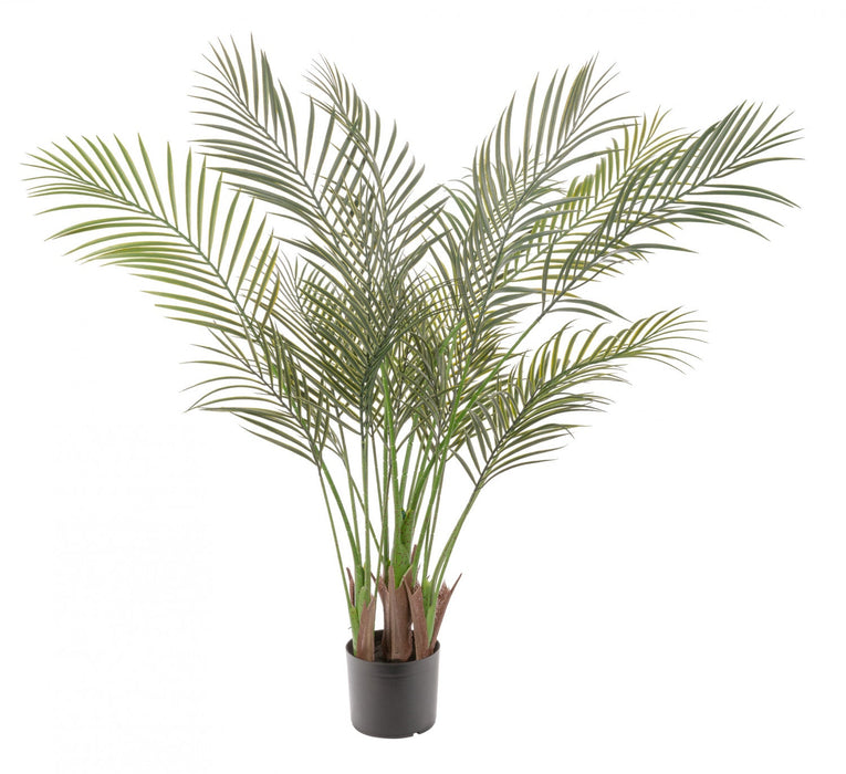 Artificial 47\" Areca Palm Indoor & Outdoor In Black Pot 