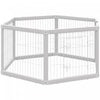 Pawhut Dog Playpen, 6 Panels 24.5\" Heavy Duty Pet Playpen, Foldable Dog Exercise Pen With Door Indoo