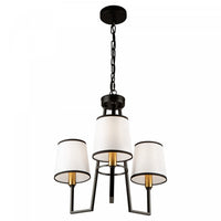 Coco 3-Light Black and Gold Chandelier 