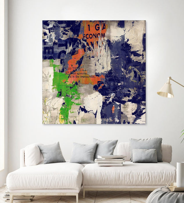 \"Economic Shift I\" Giant Art 72x72 Wall Art