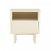 Ella Modern 20\" Nightstand in Cream (1-Drawer) 