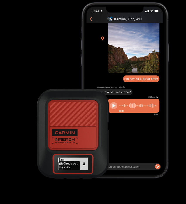 Garmin Inreach messenger Plus Satalite Communicator - 24/7 Staffed Sos Sat Com, Personal Satalite Mo
