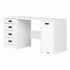 Artwork Sewing Craft Table And Storage - Pure White 
