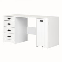 Artwork Sewing Craft Table And Storage - Pure White 