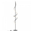 51\" Matte Black LED Floor Lamp with Stepless Dimming 