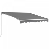 Outsunny 10' X 8' Electric Retractable Awning W/ Remote Controller, Grey