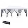 Outsunny 10' X 20' Pop Up Canopy Tent, Instant Canopies With 6 Removable Mesh Sidewalls, Carry Bag -