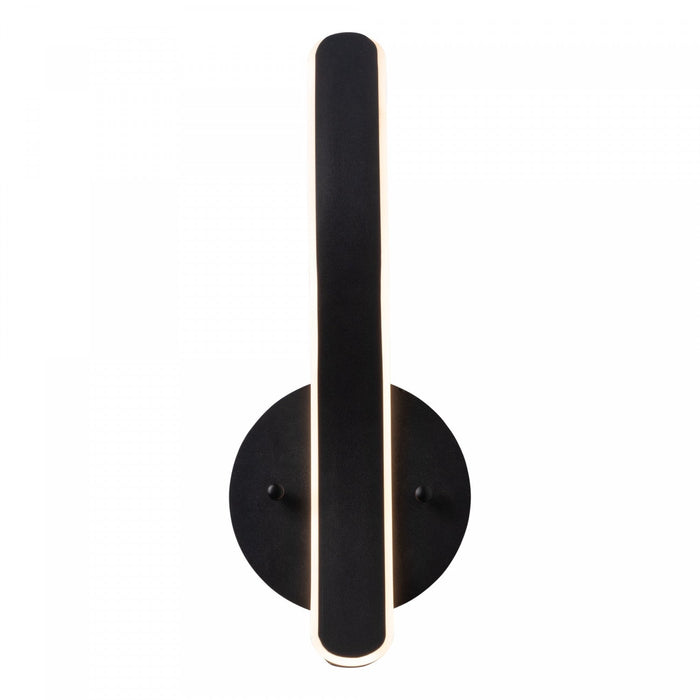 Sirius Collection Integrated LED Sconce - Black
