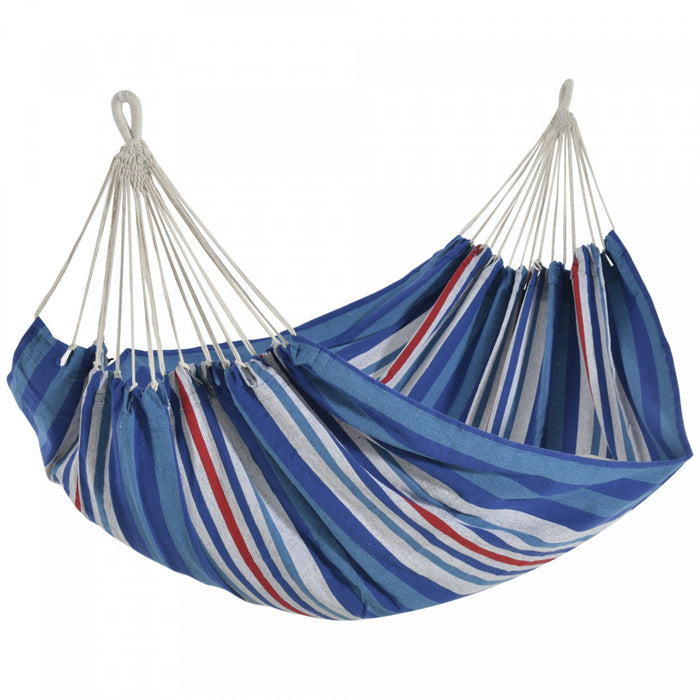 Outsunny 79\"x40\" Outdoor Hammock Bed Swing Chair, Patio Lounge Garden Camping Hiking Travel Hammock 