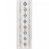 Lola Diamond Motif Shag Area Rug - 2'7\" x 8'