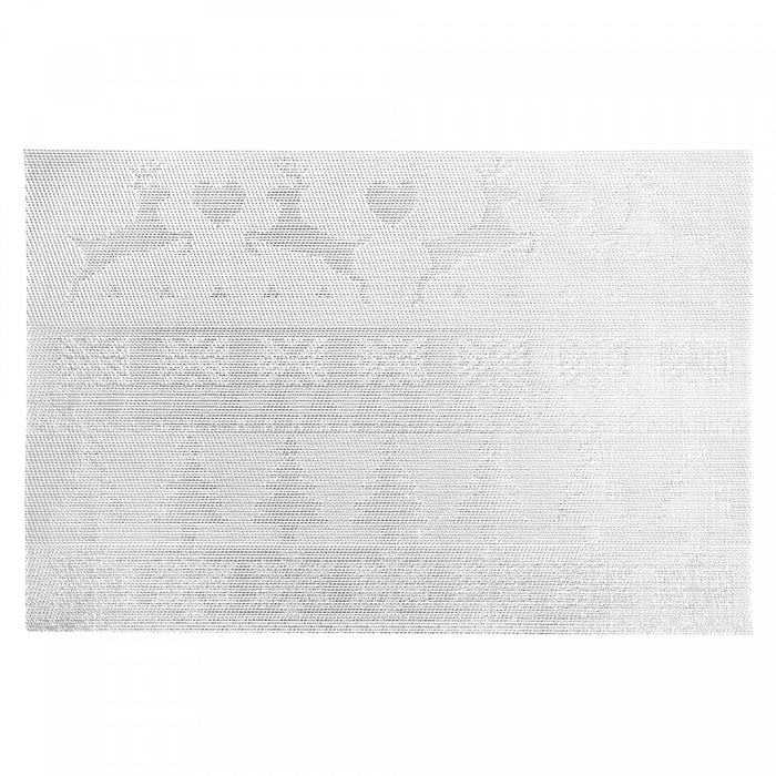 Vinyl Placemat Reindeer and Tree Silver