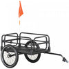 Aosom Bike Trailer Wagon Bicycle Cargo Trailer W/ Suspension, 16\" Wheels 