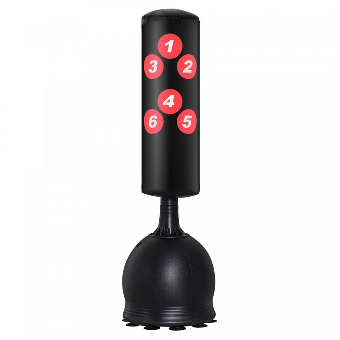 Soozier 65" Standing Boxing Punching Bag With Refilled Base & Suction Cups