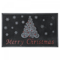 Rubber Single Tree Merry Christmas Floormat