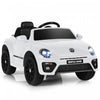 Costway 12v Kids Ride On Car Licensed Volkswagen Beetle W/ Remote Control & Music White