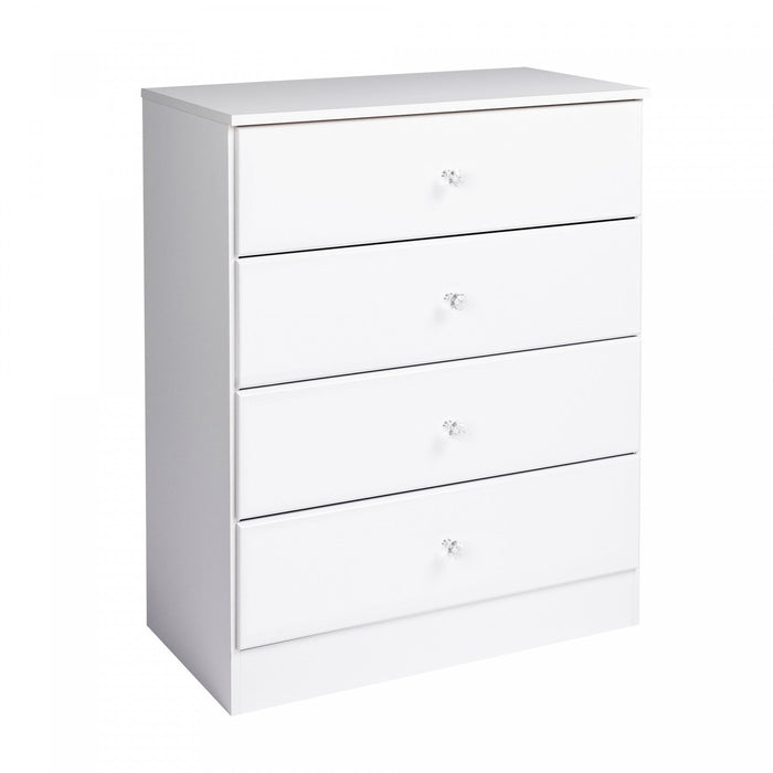 Astrid Kids 4-Drawer Dresser - White