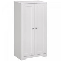 HOMCOM Kitchen Storage Cabinet, Freestanding Pantry Cabinet, White