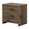 Tao 2-Drawer Nightstand - Natural Walnut 