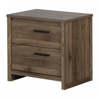 Tao 2-Drawer Nightstand - Natural Walnut 