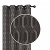 Jacquard Blackout Panel Chain Link Chocolate 84\"- Set of 2