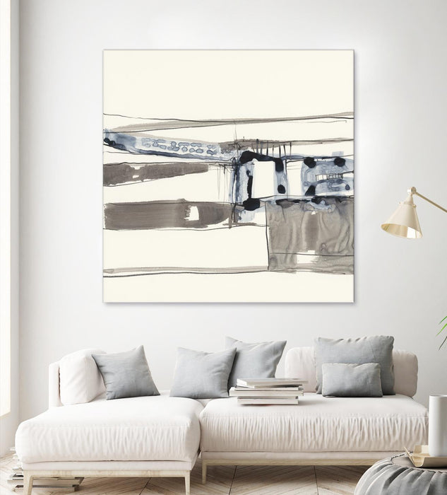 \"Stark Lines Ii\" Giant Art 54x54 Wall Art