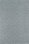 Laura Contemporary 6'7\" x 9'6\" Area Rug in Blue Indoor Area Rug 