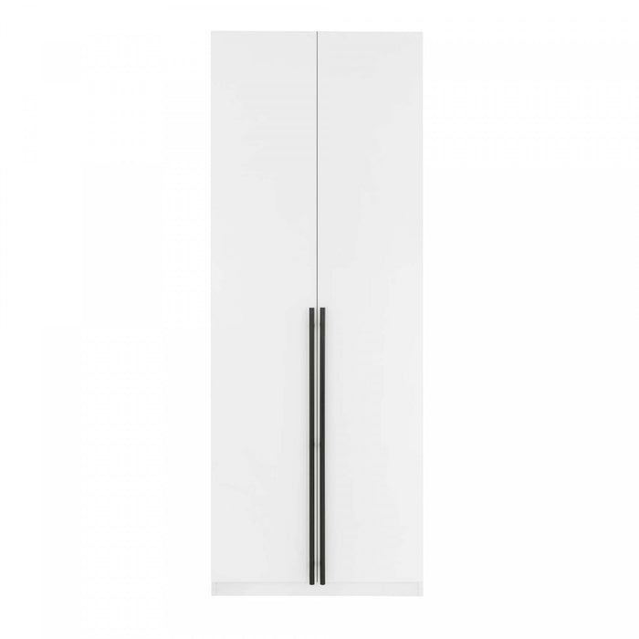 Lee Modern 32\" Wardrobe Closet in White Armoire 