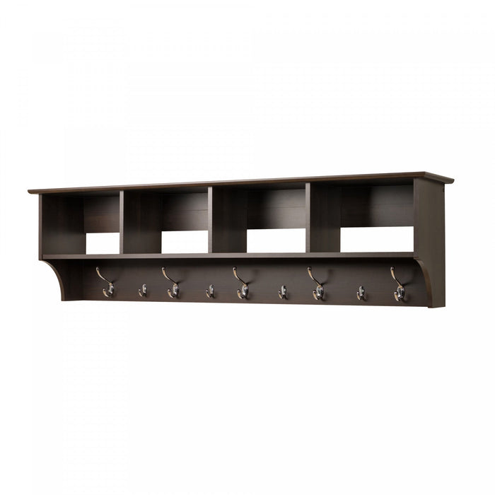 Hanging Entryway Shelf - Espresso