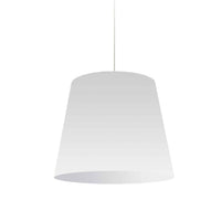 Dainolite Oversized Drum 1 Light Pendant Medium White Shade Lamp