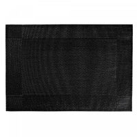 Vinyl Placemat Classic Black - Set of 12
