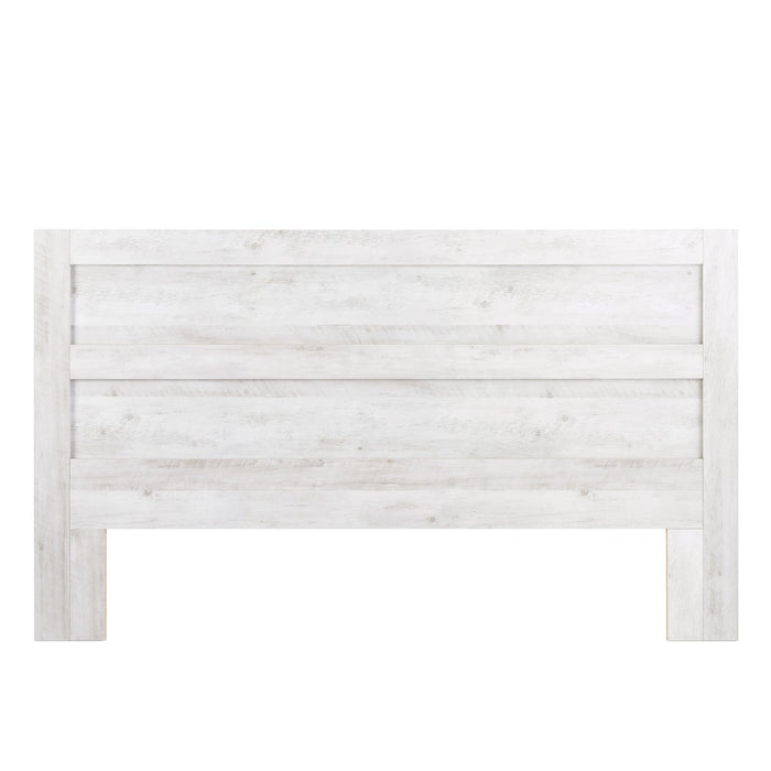 Prepac Rustic Ridge Farmhouse King Headboard - Washed White